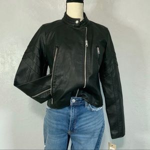 Levi’s Black Faux Leather Moto Jacket